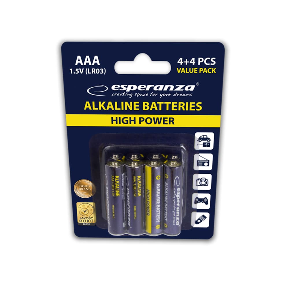 Esperanza alkalne baterije AAA, 8 kom. 7