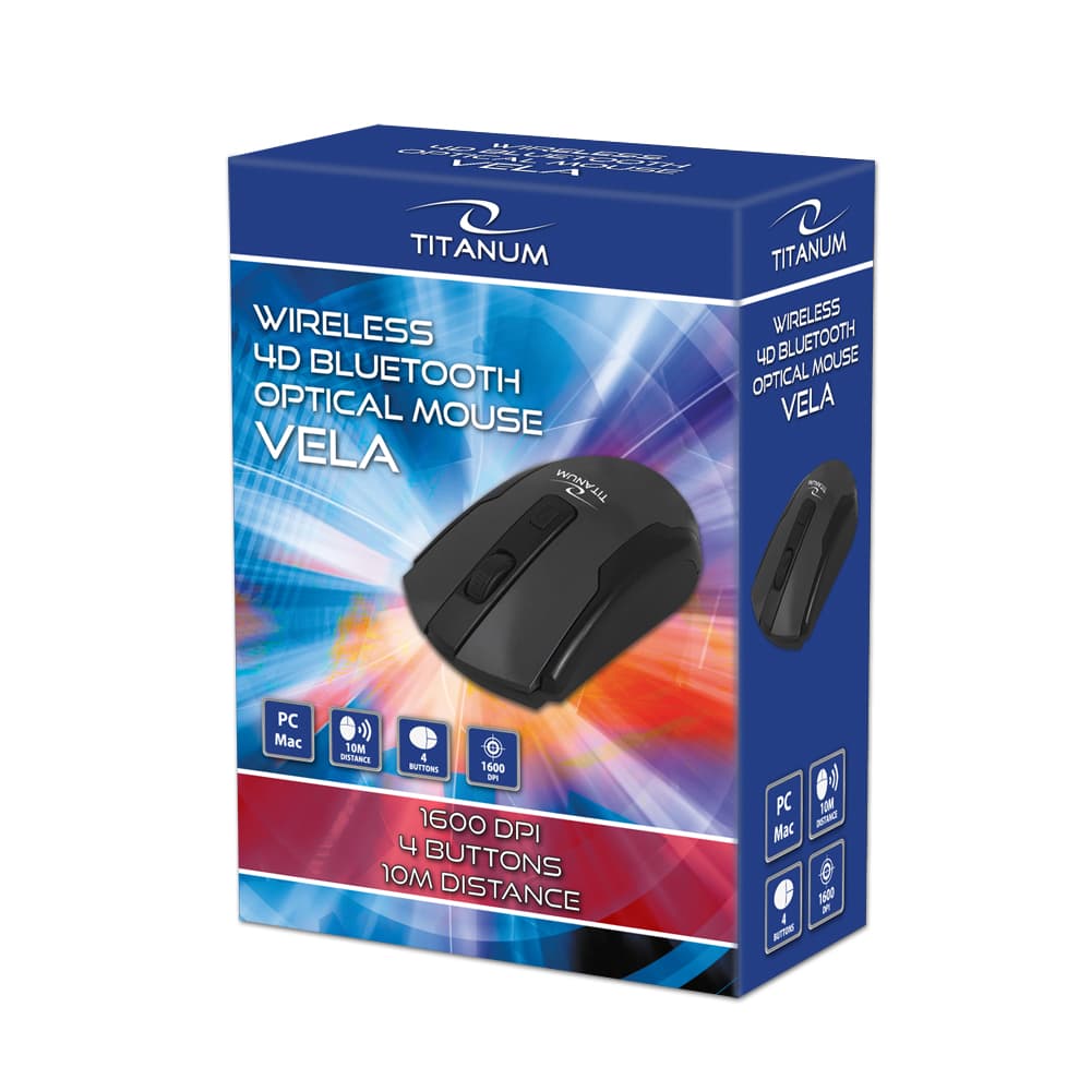 Titanum TM123K Brezžična miška, Bluetooth, 4D optična 2
