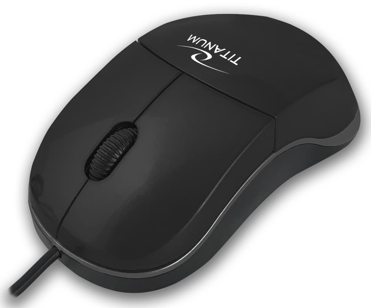 Titanum TM124K Žična miška, USB-C, 3D optična, Selene