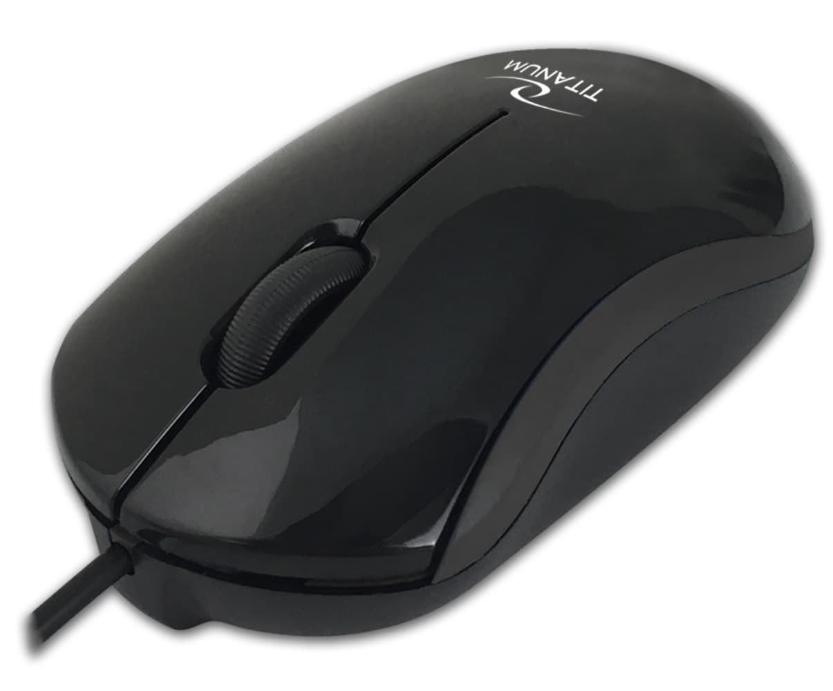 Titanum TM125K Žična miška, USB-C, 3D optična, Dorado