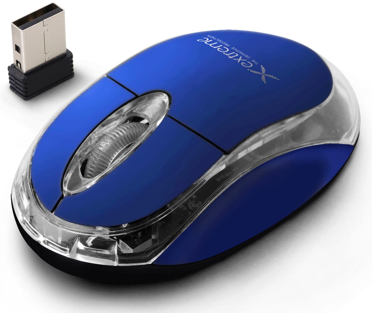 Extreme Harrier brezžična miška 2.4GHz, USB, modra