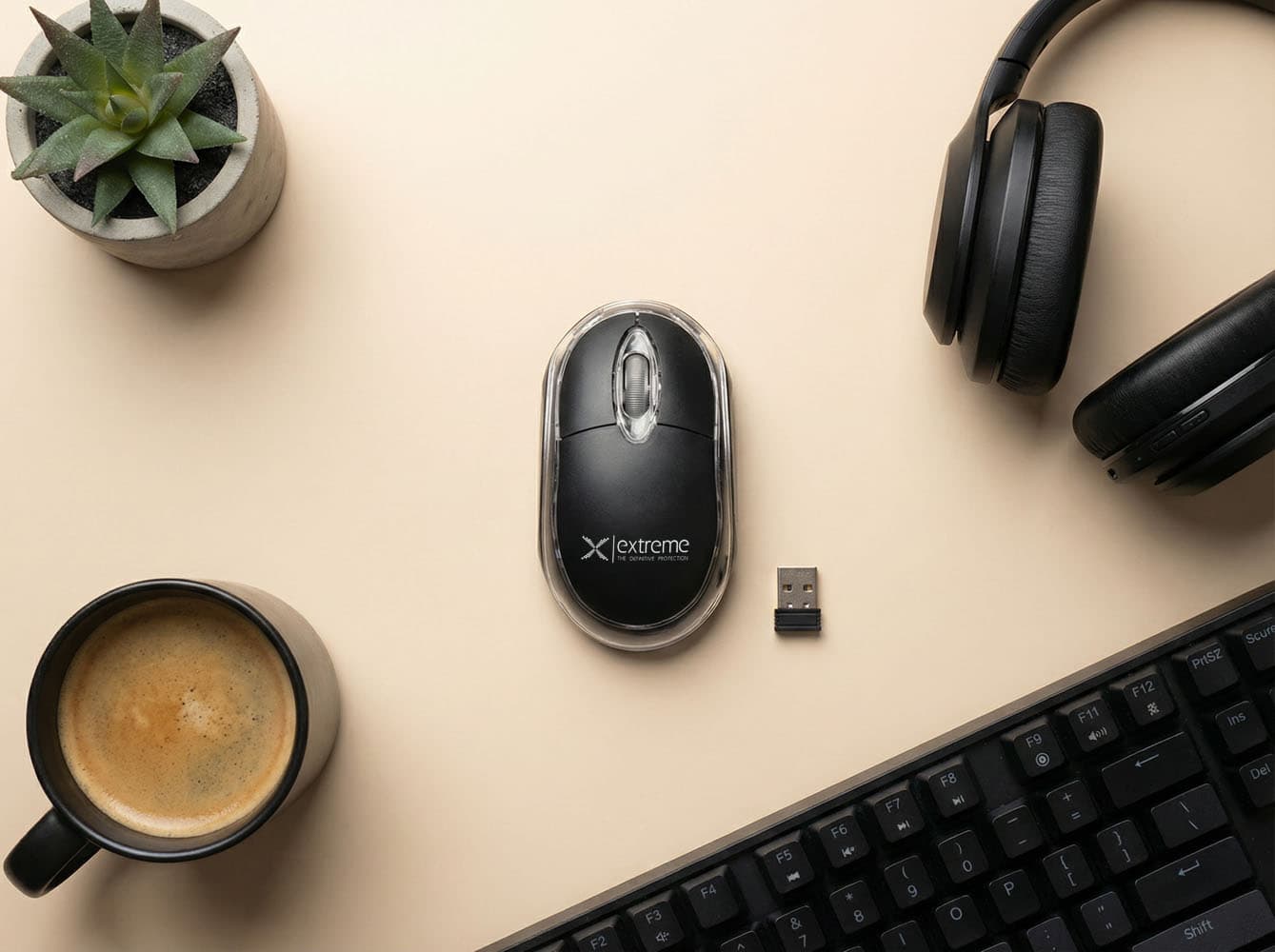 Extreme Harrier brezžična miška 2.4GHz, USB, črna 5