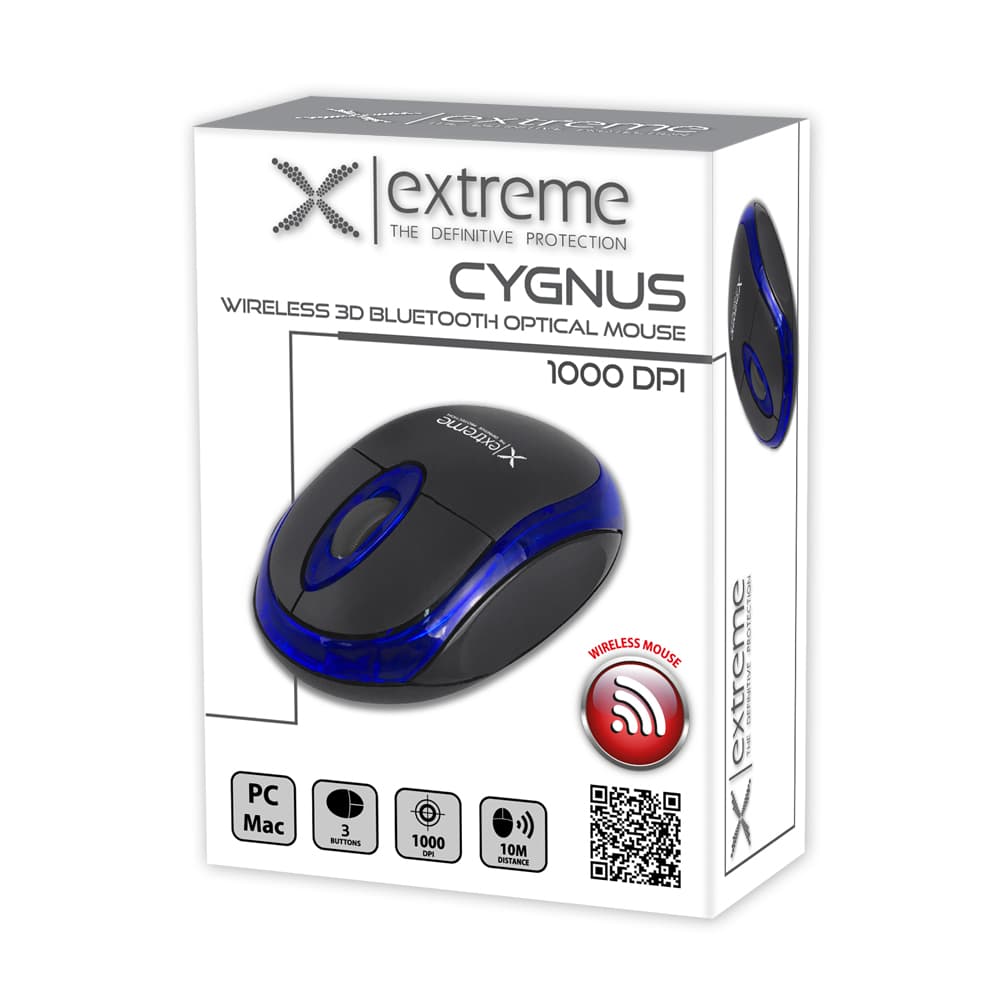 Extreme XM106B Brezžična miška, Bluetooth, 3D optična, modra 2