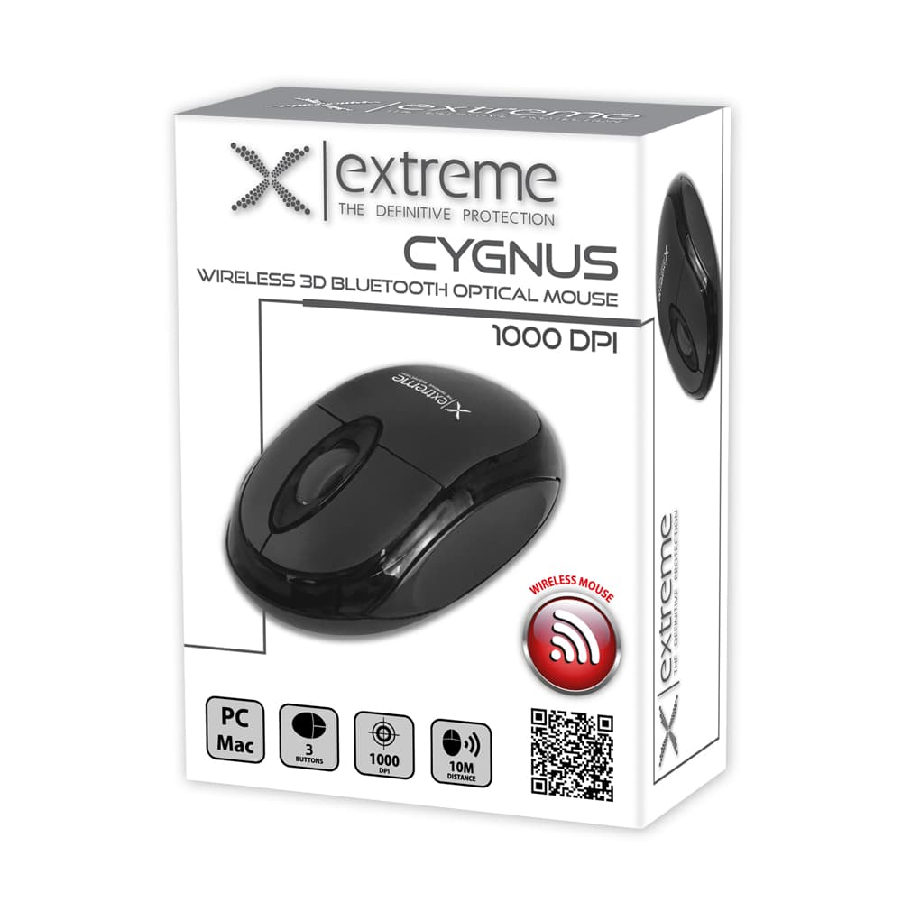 Extreme XM106K Brezžična miška, Bluetooth, 3D optična, črna 2