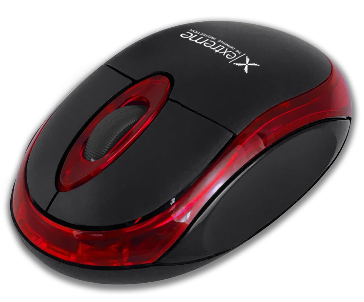 Extreme XM106R Brezžična miška, Bluetooth, 3D optična, rdeča