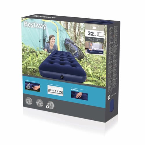 Bestway Napihljiv ležišče za eno osebo 185x76x22cm 2