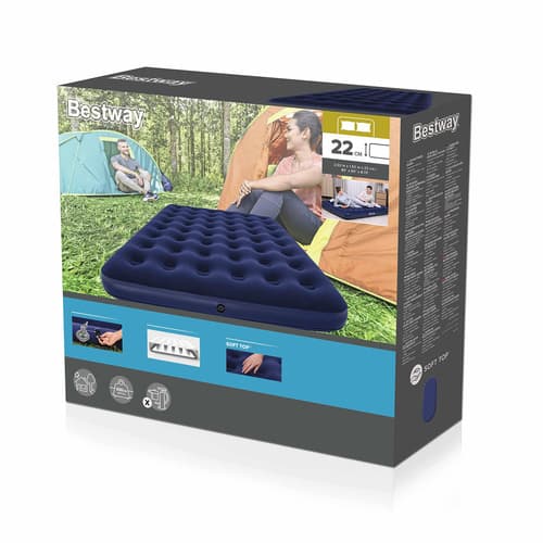 Bestway Napihljiv ležišče za dve osebi 203x152x22cm 3