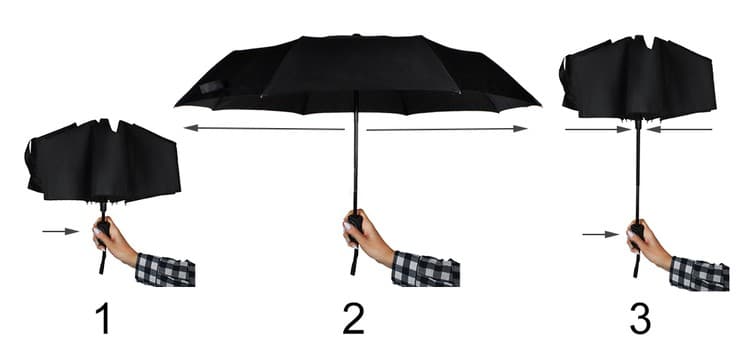 MALATEC zložljiv samodejni dežnik, 110 cm 4