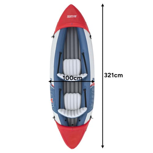 BESTWAY Kajak napihljiv 321cm z vesli in tlačilko 3