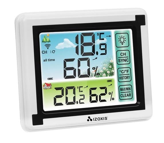 Brezžična vremenska postaja z merjenjem temperature in vlažnosti