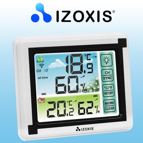 Brezžična vremenska postaja z merjenjem temperature in vlažnosti 8