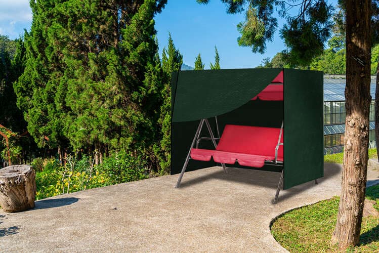 ISO TRADE Pokrivalo za vrtno gugalnico 215x145x145cm, PE, zeleno 6