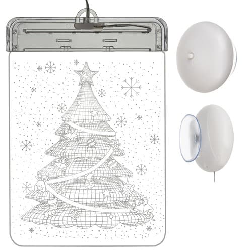 MALATEC 3D LED vitraž - Jelka, na baterije