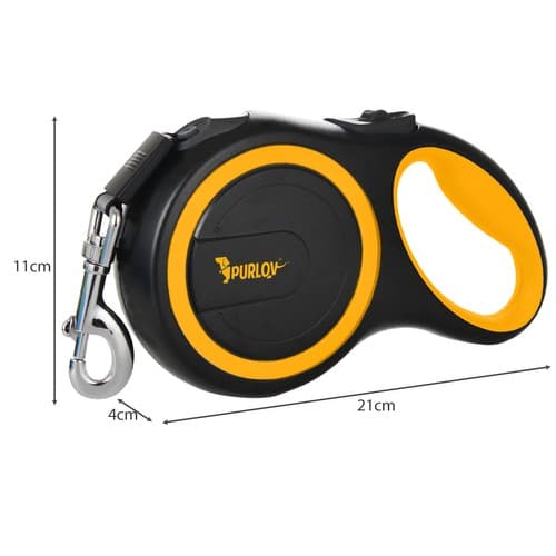 Samodejna povodna vrvica za psa PURLOV 5m / 15kg