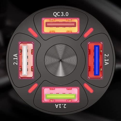 Avtomobilski polnilnik 4x USB + kabel XTROBB 3