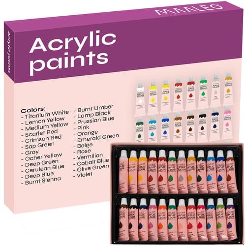Akrilne barve MAALEO 24 barv (12ml)