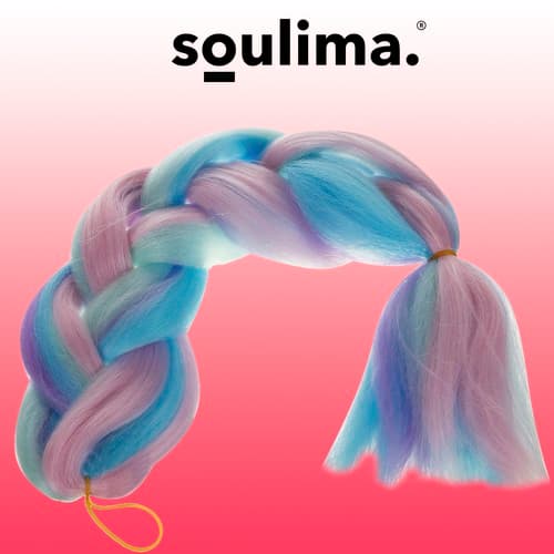 Sintetični ombre lasje (modro/vijolični) Soulima 5