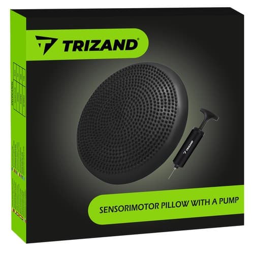 Sensomotorična blazina za vadbo TRIZAND s pumpo, Ø 34 cm 4