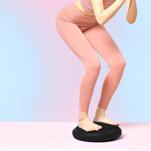 Sensomotorična blazina za vadbo TRIZAND s pumpo, Ø 34 cm 6
