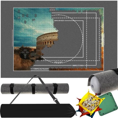 Malatec Podloga za zlaganje sestavljank z etuijem in tlačilko