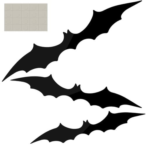 Malatec Halloween netopirji, komplet 3 kosov (47, 37, 31 cm)
