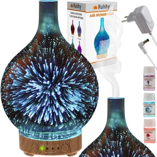 Aromatični difuzor/vlažilnik zraka Ruhhy 22356, 100ml, LED nočna lučka