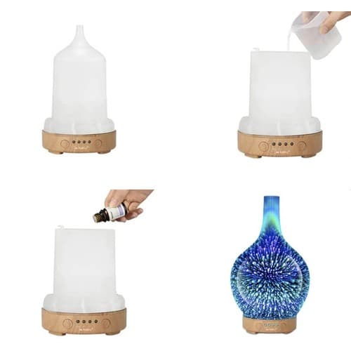 Aromatični difuzor/vlažilnik zraka Ruhhy 22356, 100ml, LED nočna lučka 2