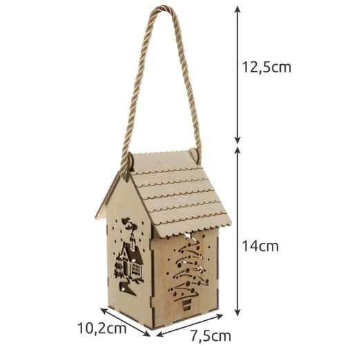 Adventni lampion Ruhhy 22163, rjav, LED 6