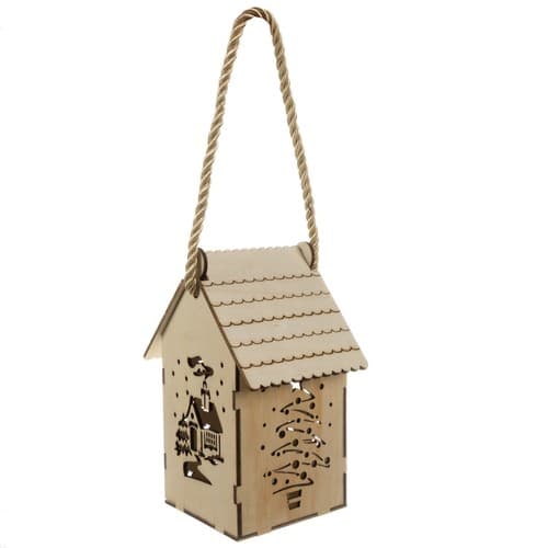 Adventni lampion Ruhhy 22163, rjav, LED 4