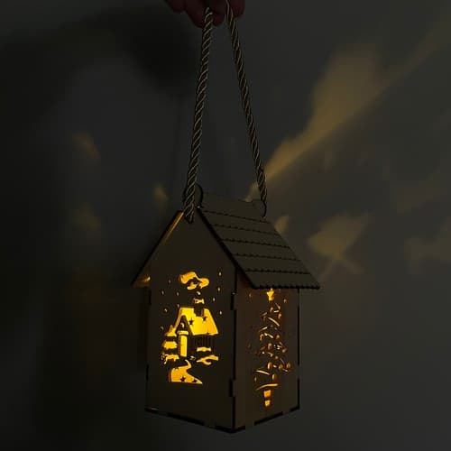 Adventni lampion Ruhhy 22163, rjav, LED 7
