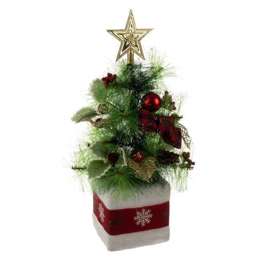 Okrašena božična jelka 45 cm RUHHY 2