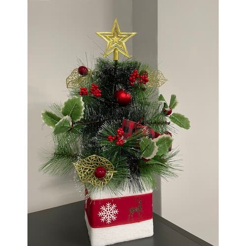 Okrašena božična jelka 45 cm RUHHY 8