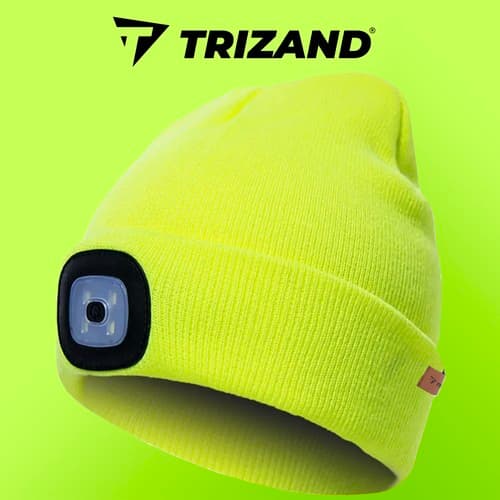 Zimska kapa s LED svetilko TRIZAND 22664, rumena 8
