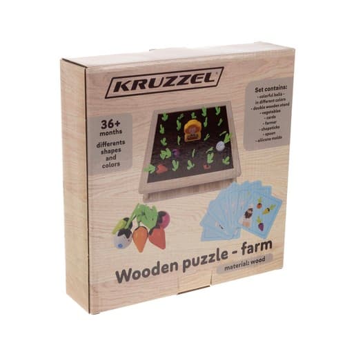 Lesena uganka KRUZZEL 22755, 2v1: Pomladna polja + spomin 6