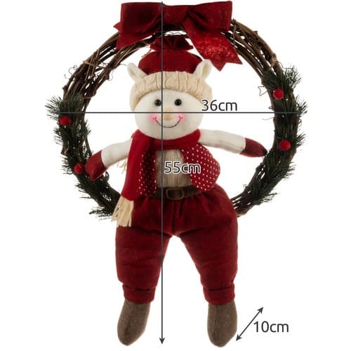 Ruhhy Božični venec na vrata "Elf", 36 cm 3