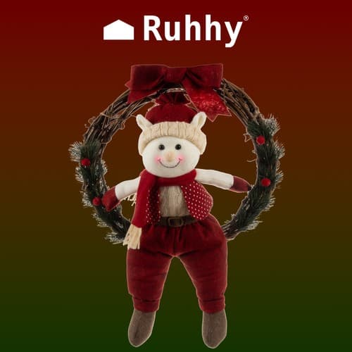 Ruhhy Božični venec na vrata "Elf", 36 cm
