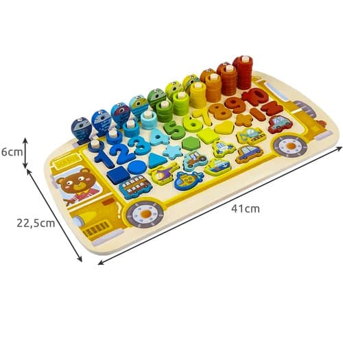 KRUZZEL lesena sestavljanka "Sorter 6v1" 3