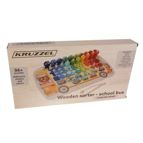 KRUZZEL lesena sestavljanka "Sorter 6v1" 8