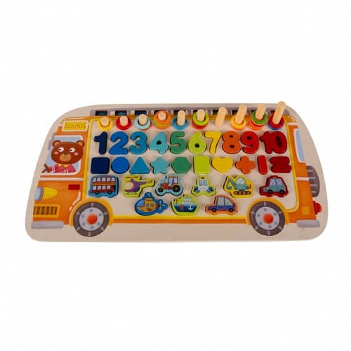 KRUZZEL lesena sestavljanka "Sorter 6v1" 4
