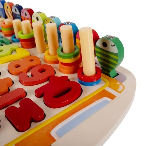 KRUZZEL lesena sestavljanka "Sorter 6v1" 6