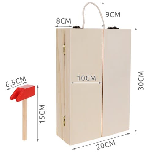 Lesena delavnica s 15 orodji KRUZZEL 22697 3