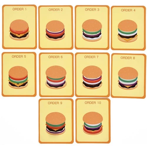 KRUZZEL Leseni burger - Sorter z naročilnicami 6