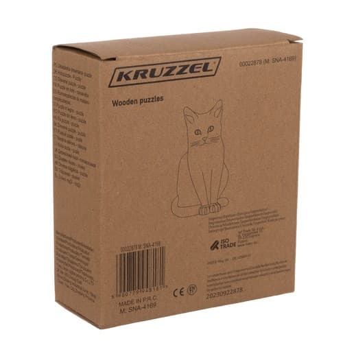Lesena sestavljanka - puzzle 'Maček' Kruzzel 22878 7