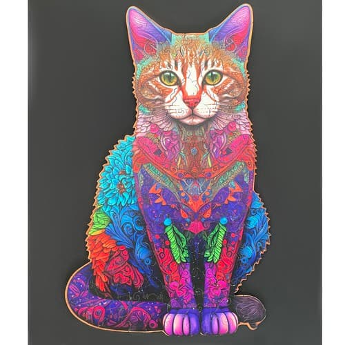 Lesena sestavljanka - puzzle 'Maček' Kruzzel 22878 2