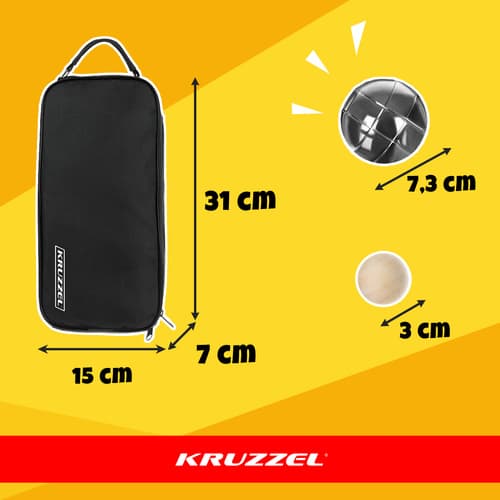 Krogle Boule KRUZZEL, 8 krogel + torbica 3