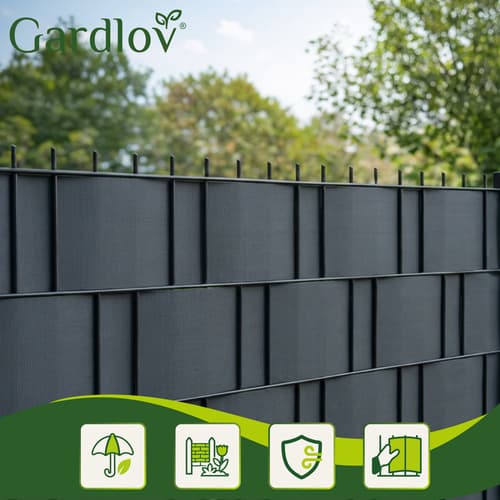 GARDLOV Ogrodna folija za panele antracit 19cm x 35m (630g/m2) 4