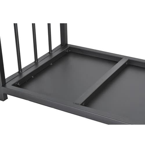 Stojalo za drva Kaminer 2w1 - kovinsko, črno, 50,5 cm 3