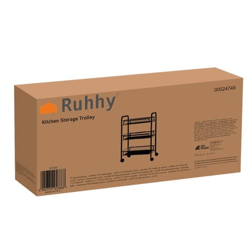 Mobilni kuhinjski regal RUHHY - 3-nivojski 2