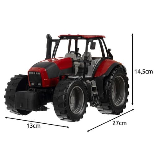 KRUZZEL Traktor na pedala s prikolico, velik, modri 3