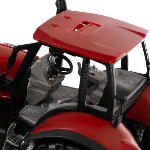 KRUZZEL Traktor na pedala s prikolico, velik, modri 5